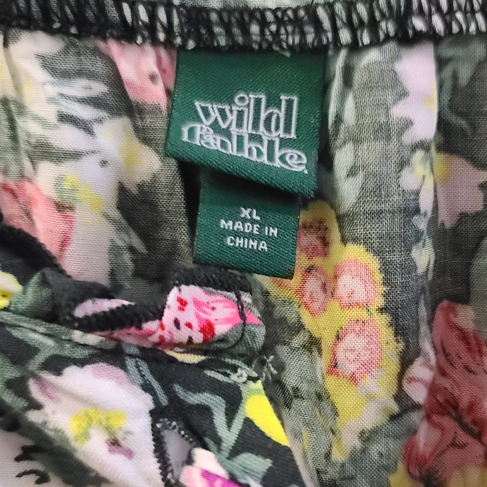 wild fable Black Floral Midi Slip Dress - Picture 5 of 7